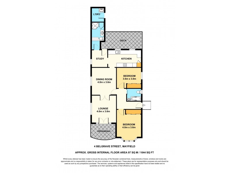 4 Belgrave Street, Mayfield NSW 2304 Floorplan