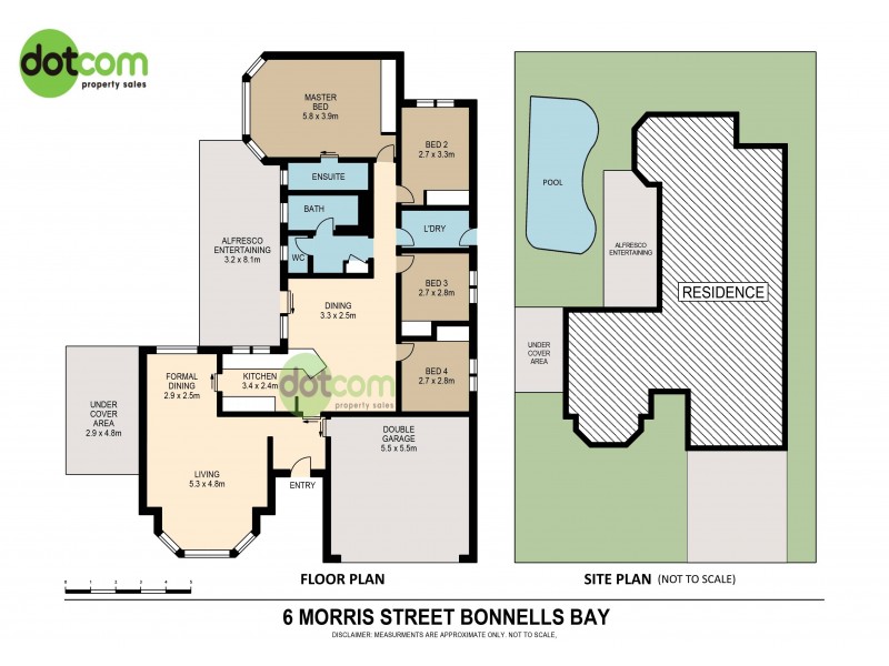 6 Morris Crescent, Bonnells Bay NSW 2264 Floorplan