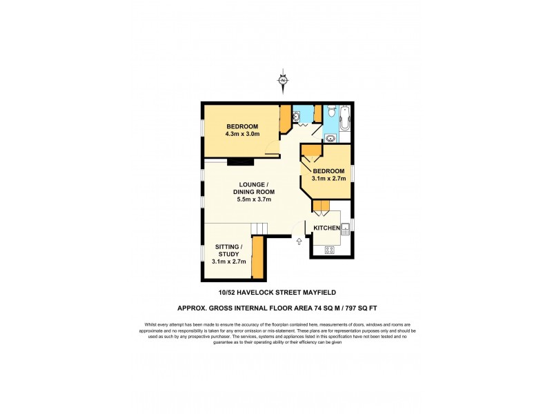 10/52 Havelock Street, Mayfield NSW 2304 Floorplan
