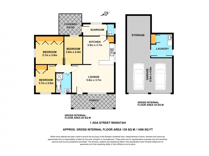 1 Ada Street, Waratah NSW 2298 Floorplan