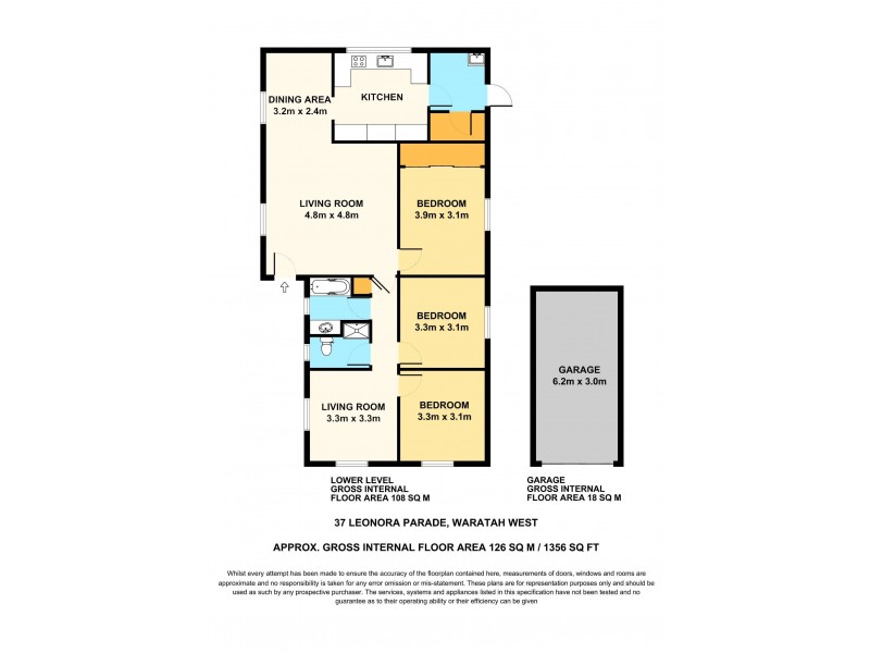 37 Leonora Parade, Waratah West NSW 2298 Floorplan