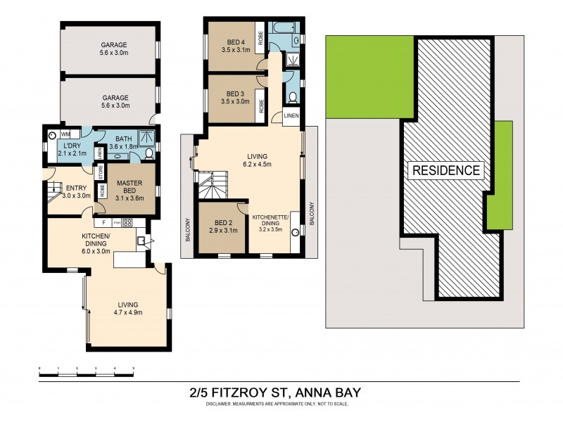 2/5 Fitzroy Street, Anna Bay NSW 2316 Floorplan