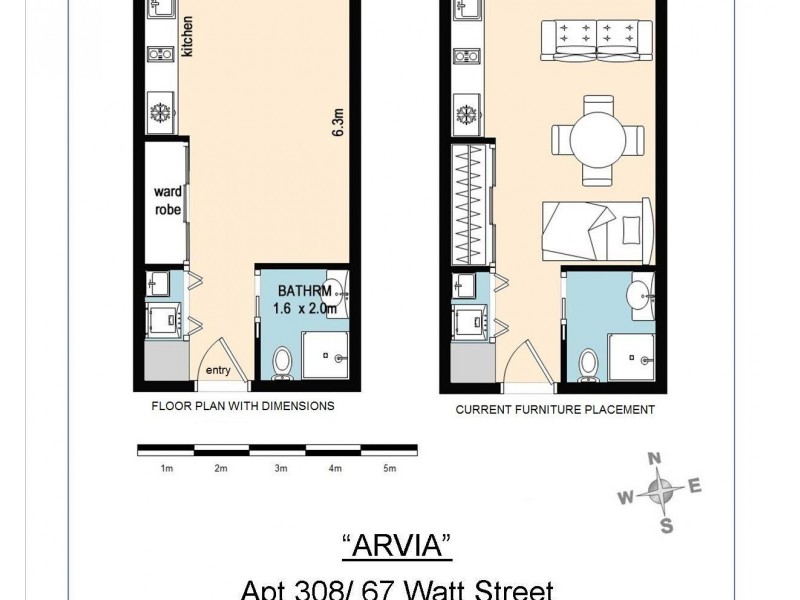 308/67 Watt Street, Newcastle NSW 2300 Floorplan