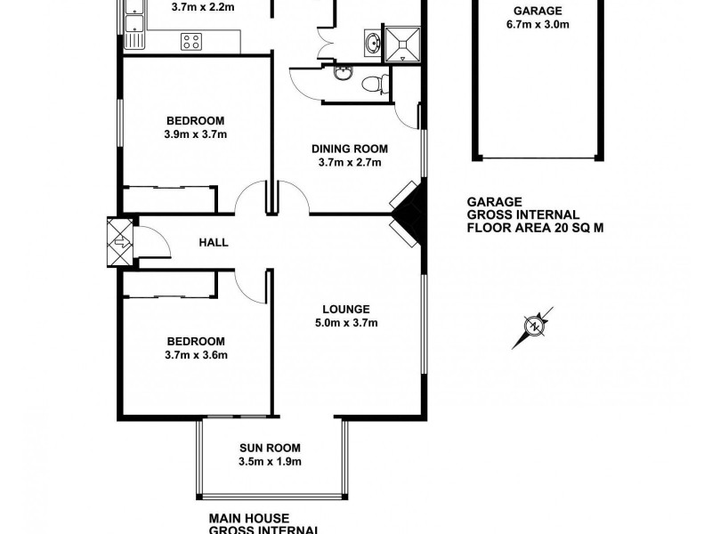 16 Gordon Street, Mayfield NSW 2304 Floorplan