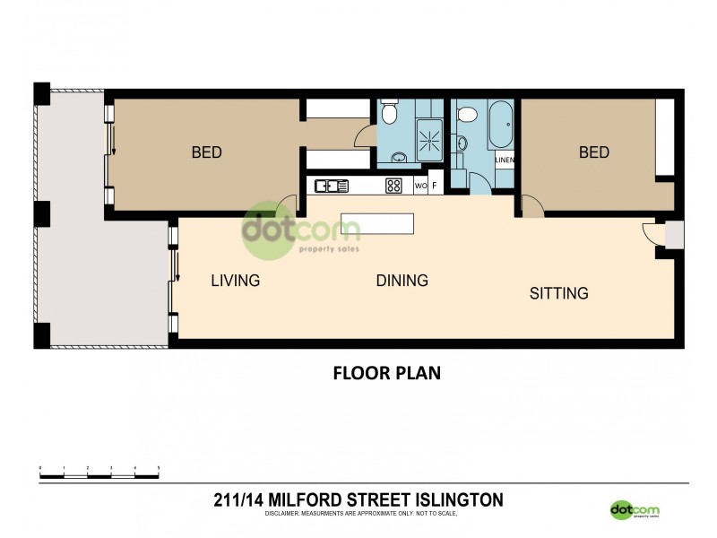 211/14 Milford Street, Islington NSW 2296 Floorplan