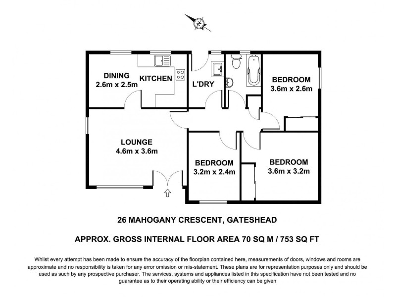 26 Mahogany Crescent, Gateshead NSW 2290 Floorplan
