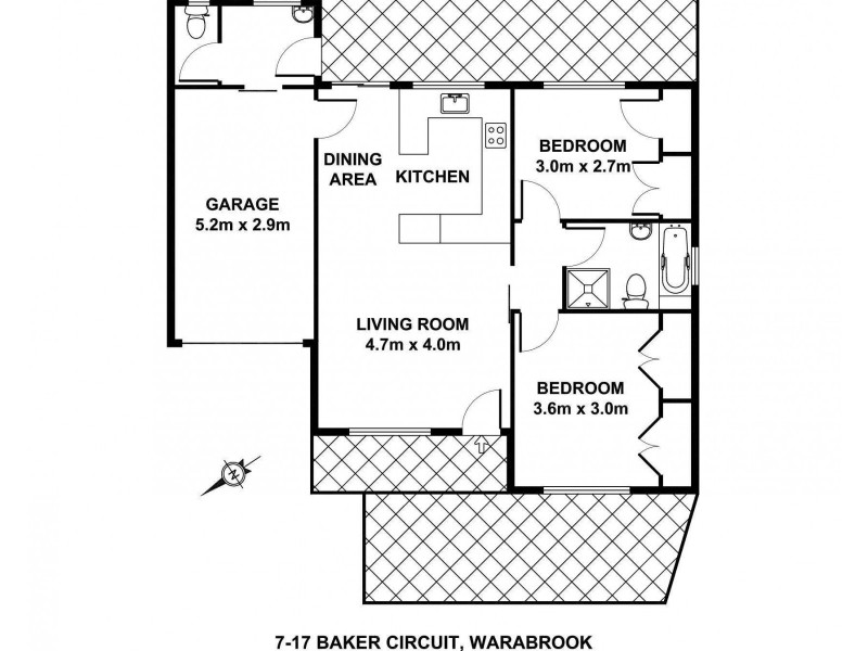 7/17 Bakeri Circuit, Warabrook NSW 2304 Floorplan