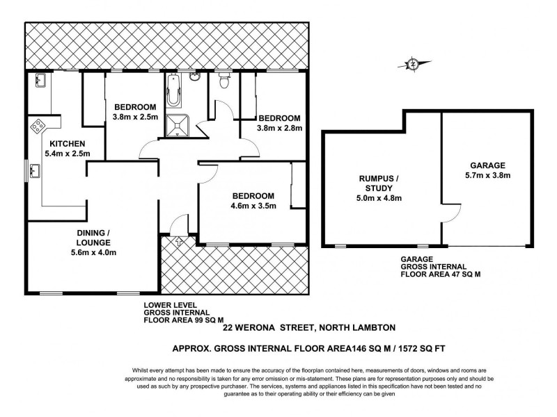 22 Werona Street, North Lambton NSW 2299 Floorplan