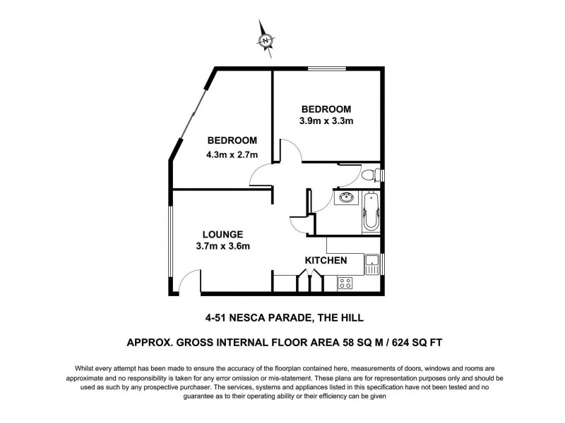 4/51 Nesca Parade, The Hill NSW 2300 Floorplan