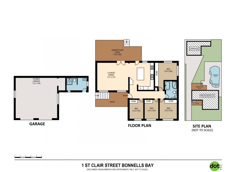 1 St Clair Street, Bonnells Bay NSW 2264 Floorplan