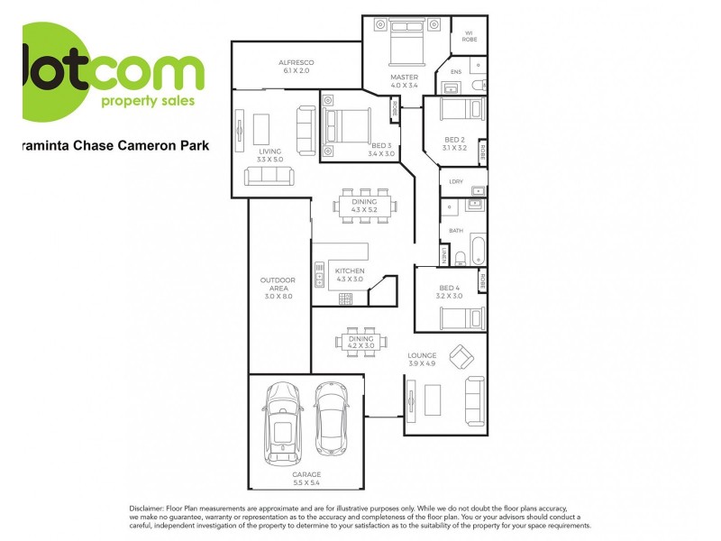 17 Araminta Chase, Cameron Park NSW 2285 Floorplan