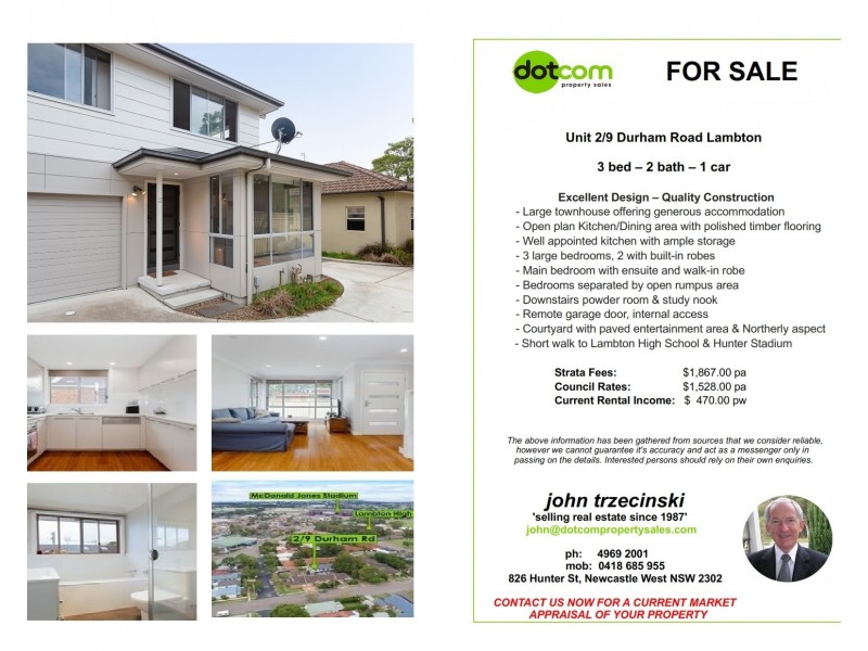 2/9 Durham Road, Lambton NSW 2299