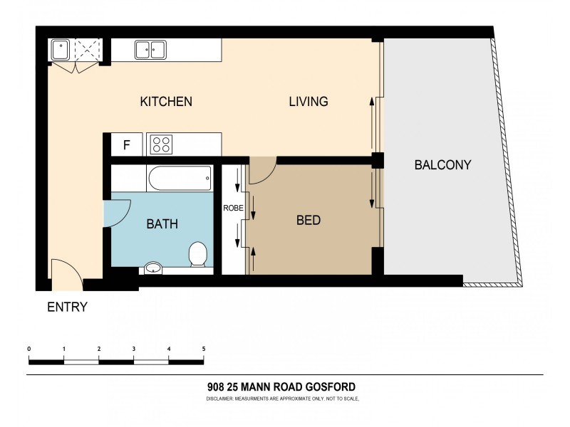 908/21-23 Mann Street, Gosford NSW 2250 Floorplan