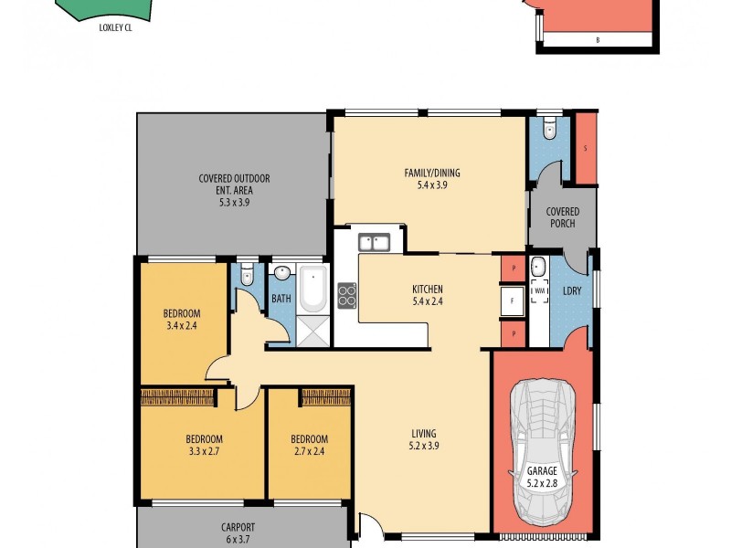 3 Loxley Close, Berkeley Vale NSW 2261 Floorplan