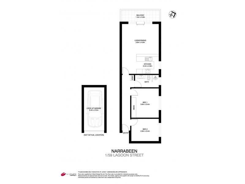 1/59 Lagoon Street, Narrabeen NSW 2101 Floorplan