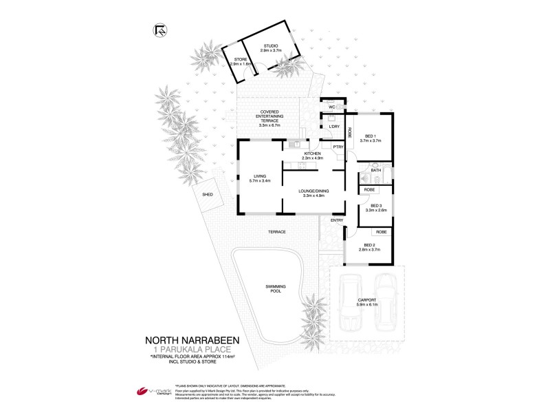 1 Parukala Place, North Narrabeen NSW 2101 Floorplan