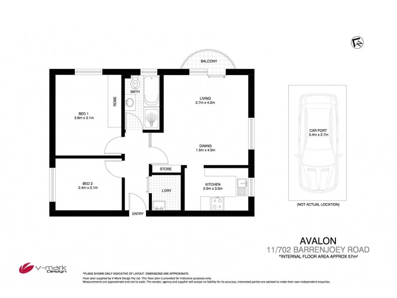 11/702 Barrenjoey Road, Avalon Beach NSW 2107 Floorplan