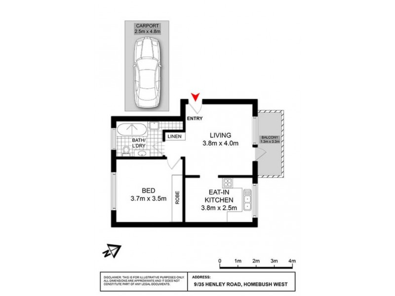 9/35 Henley Road, Homebush West NSW 2140 Floorplan