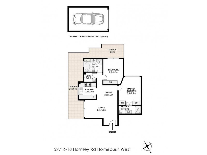 27/16-18 Hornsey Road, Homebush West NSW 2140 Floorplan