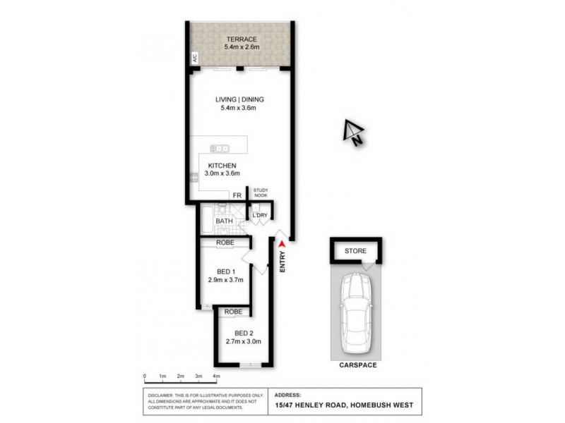 15/47 Henley Road, Homebush West NSW 2140 Floorplan
