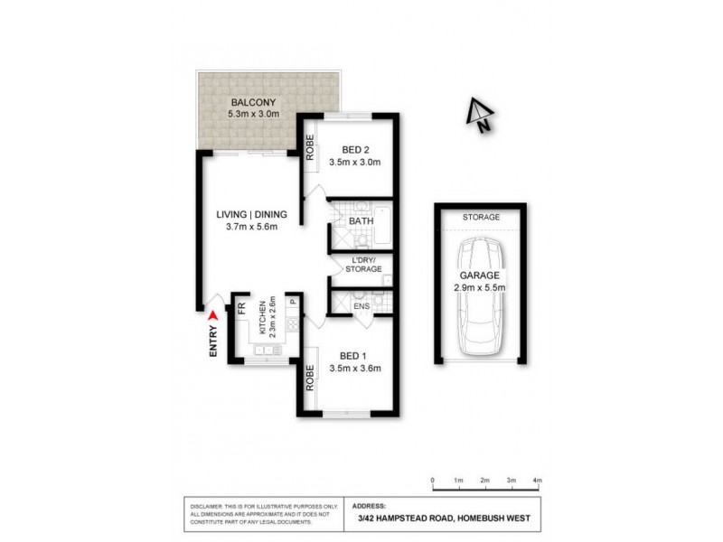 3/42-50 Hampstead Road, Homebush West NSW 2140 Floorplan