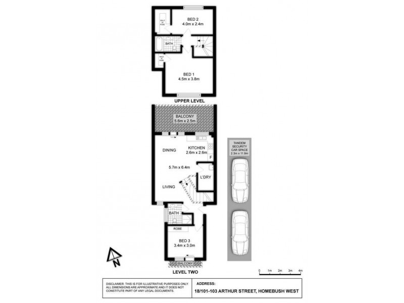 18/101-103 Arthur Street, Strathfield NSW 2135 Floorplan