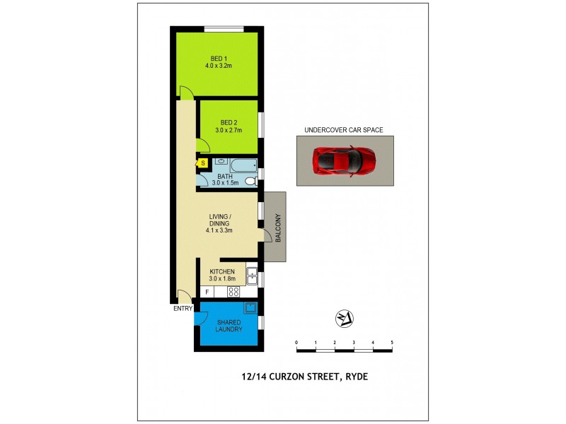 12/14 Curzon Street, Ryde NSW 2112 Floorplan