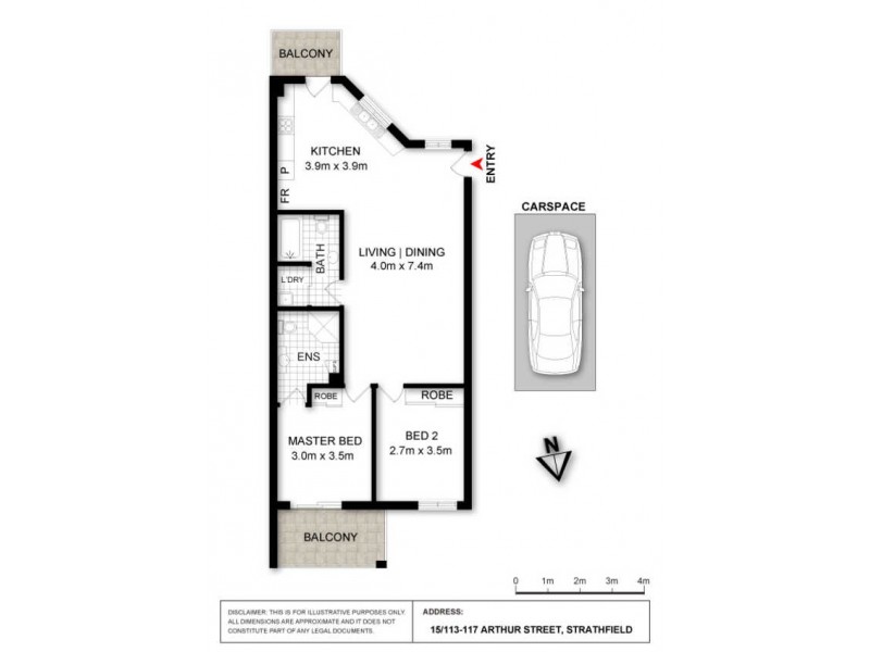 15/113 Arthur Street, Strathfield NSW 2135 Floorplan