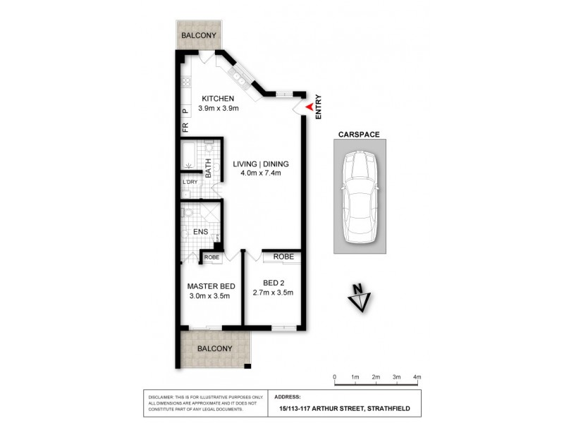15/113 Arthur Street, Homebush West NSW 2140 Floorplan