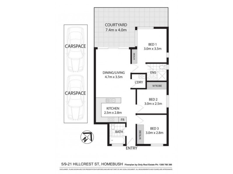 5/9-21 Hillcrest Street, Homebush NSW 2140 Floorplan