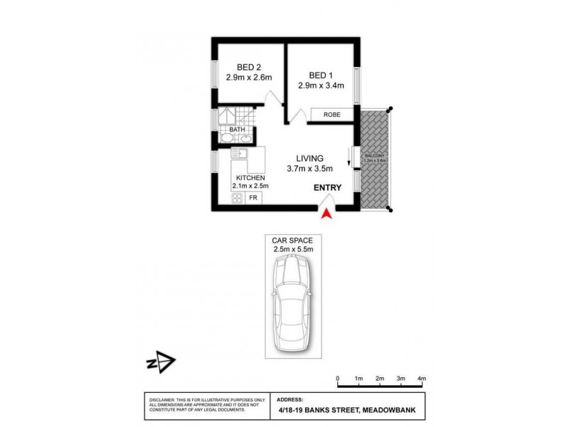 4/18-19 Bank Street, Meadowbank NSW 2114 Floorplan