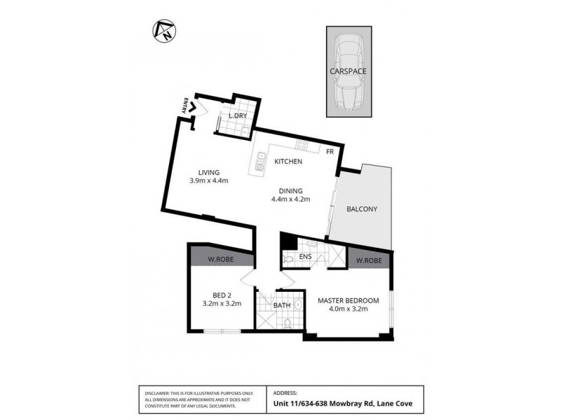11/634-638 Mowbray Road, Lane Cove NSW 2066 Floorplan
