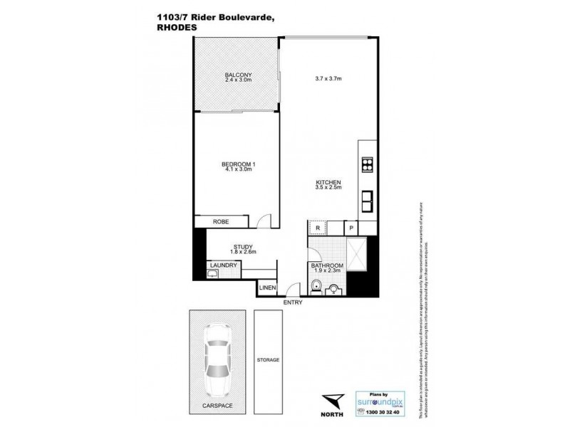 7 Rider Boulevard, Rhodes NSW 2138 Floorplan