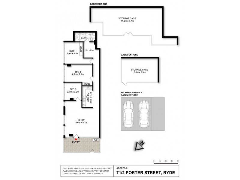 71/2 Porter Street, Ryde NSW 2112 Floorplan
