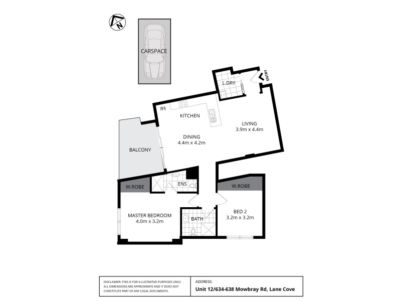 12/634-638 Mowbray Road, Lane Cove NSW 2066 Floorplan