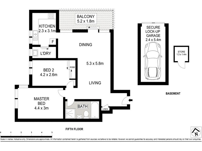 5E/6 Bligh Place, Randwick NSW 2031 Floorplan