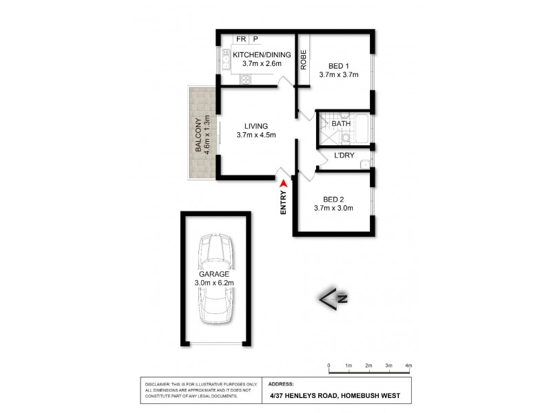 4/37 Henley Road, Homebush West NSW 2140 Floorplan