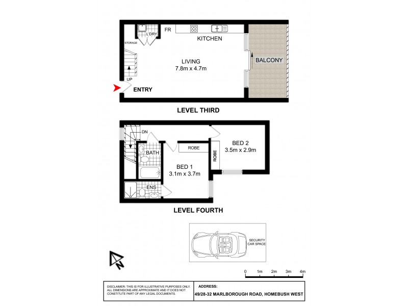 49/28 Marlborough Road, Homebush West NSW 2140 Floorplan