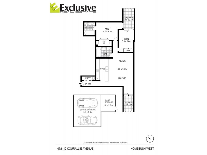 107/6 Courallie Avenue, Homebush West NSW 2140 Floorplan