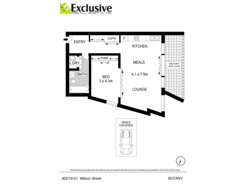 302/19-21 Wilson Street, Botany NSW 2019 Floorplan