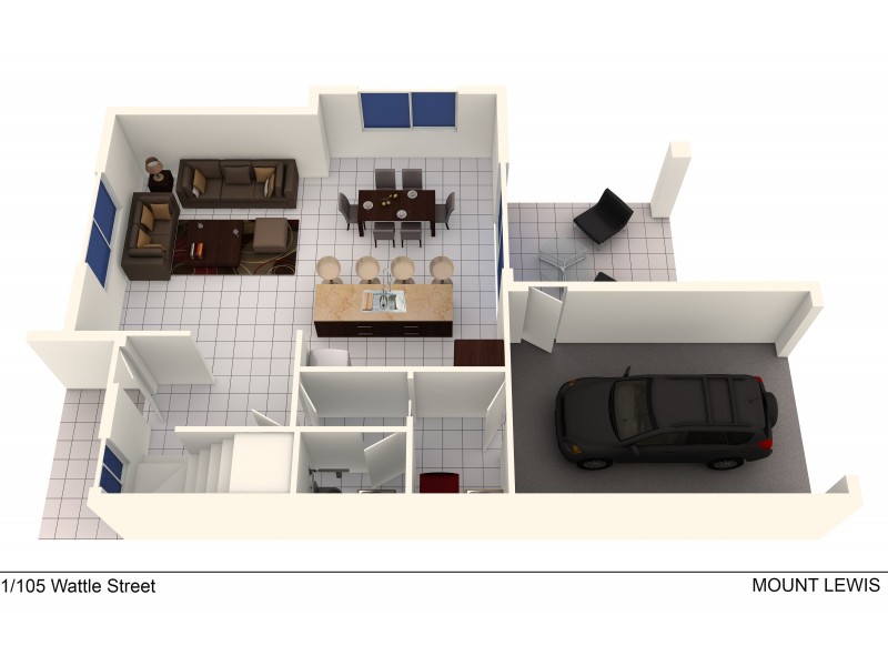 1/105 Wattle Street, Mount Lewis NSW 2190 Floorplan