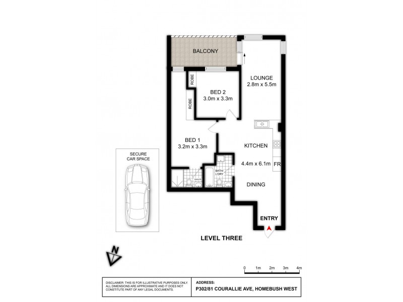 P302/81-86 Courallie Avenue, Homebush West NSW 2140 Floorplan