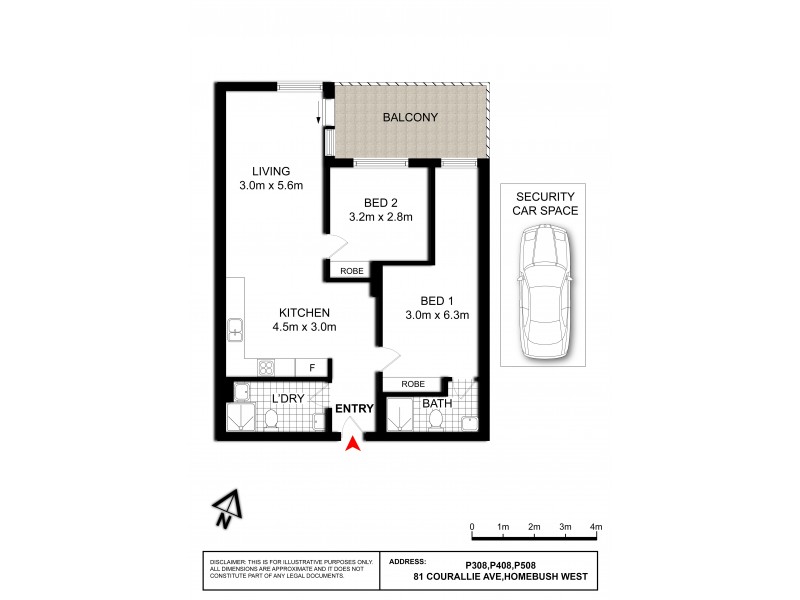 P408/81-86 Courallie Avenue, Homebush West NSW 2140 Floorplan