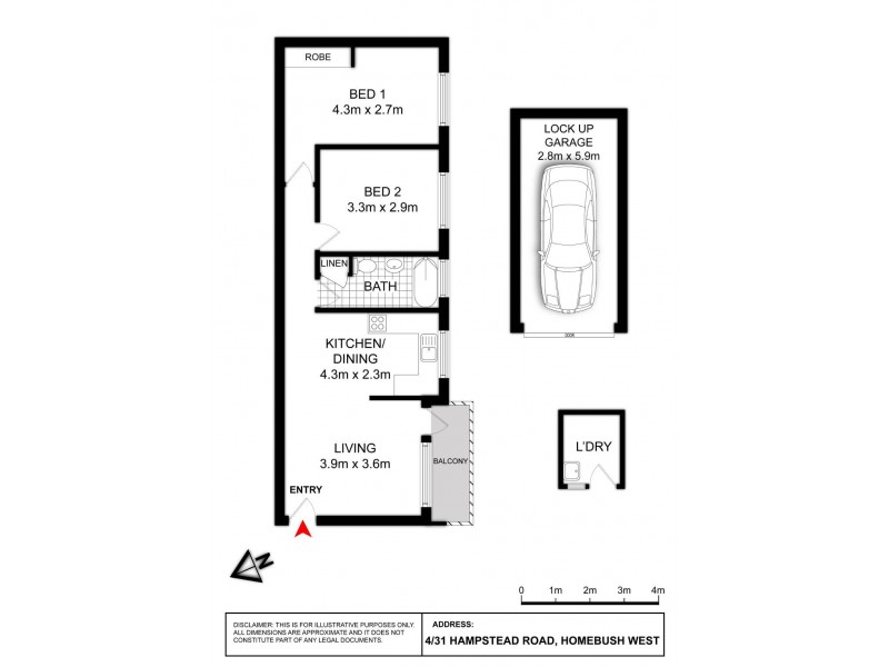 4/31-33 Hampstead Road, Homebush West NSW 2140 Floorplan