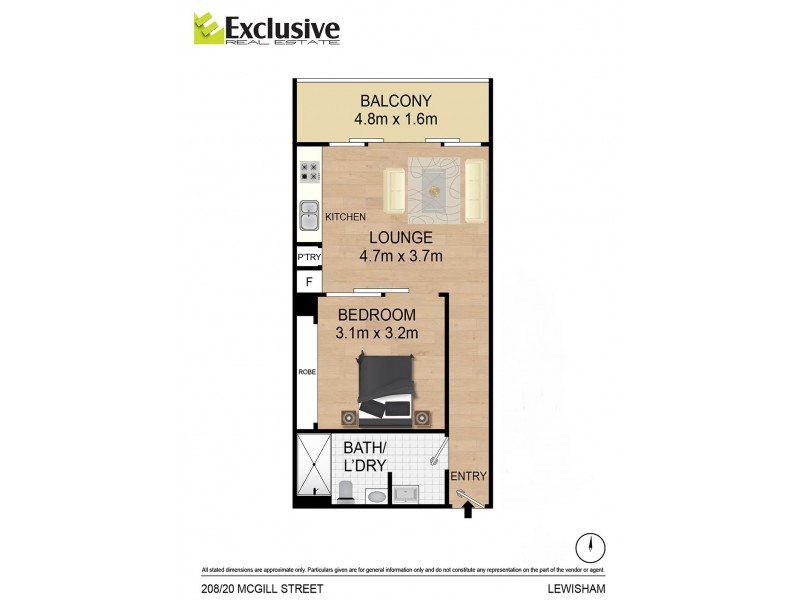 208/20 McGill Street, Lewisham NSW 2049 Floorplan
