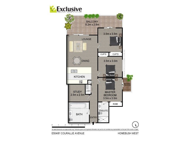 E504/81 Courallie Avenue, Homebush West NSW 2140 Floorplan