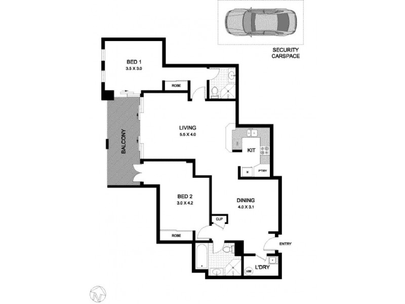 707/261 Harris Street, Pyrmont NSW 2009 Floorplan
