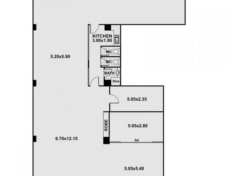 1.6/13-15 Wentworth Avenue, Sydney NSW 2000 Floorplan