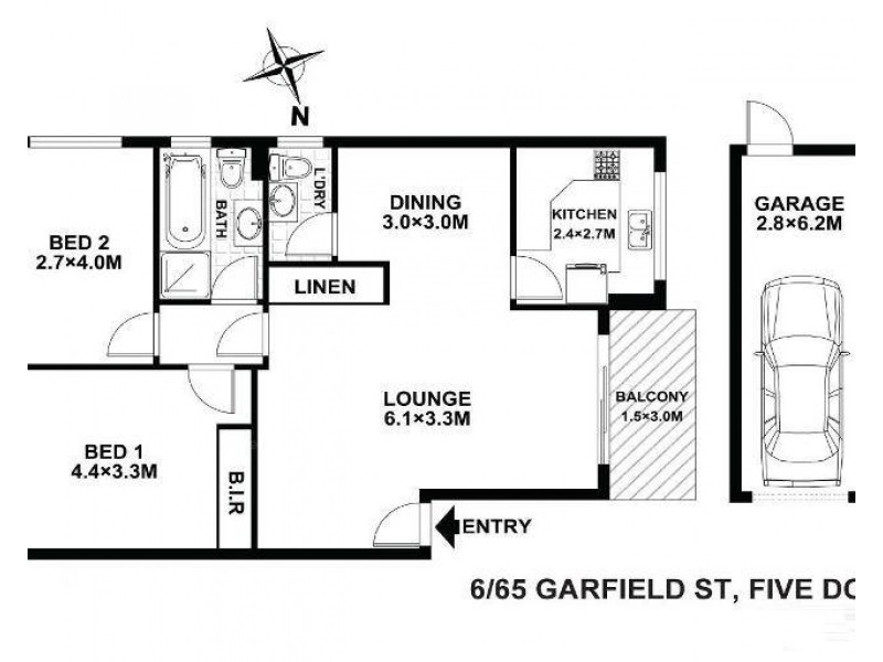 6/65 Garfield Street, Five Dock NSW 2046 Floorplan