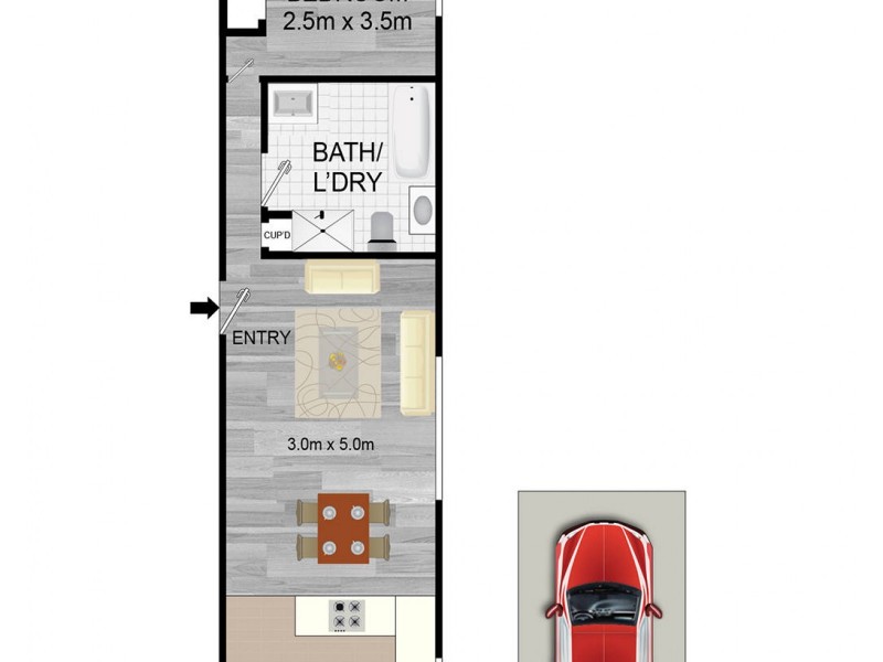 2/6 Eastbourne Road, Homebush West NSW 2140 Floorplan